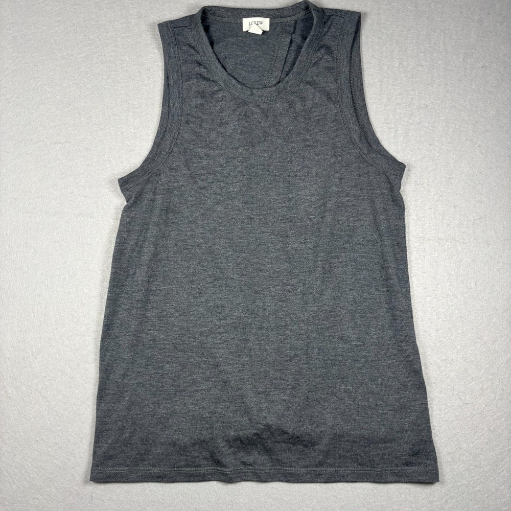 J. Crew Womens S Small Gray Open Back Tank Top Sleeveless Twist Knot Casual Top